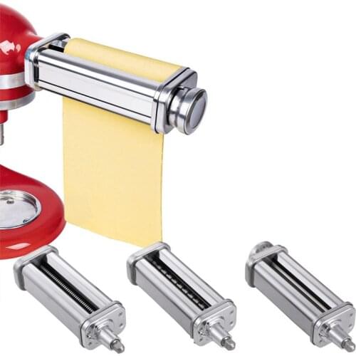 2020 Noodle Makers Parts For Kitchenaid Fettucine Cutter Roller Attachment For Stand Mixers Kitchen Aid Pasta Food Processors