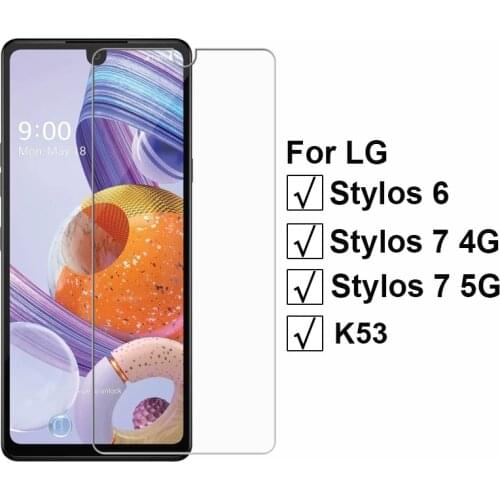 3-1PCS Tempered Glass For LG Stylo 6 LM-Q730TM K53 K 53 Pelicula 9H Protective Glass Cover for LG Stylo 7 5G 4G Screen Protector