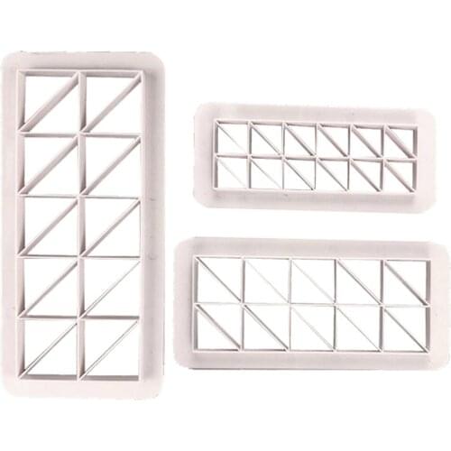 3Pcs Wedding Party Cake Stamping Printing Mold Cookie Fondant Bread Biscuit Dessert Decorating Kitchen Baking Embossing Tools