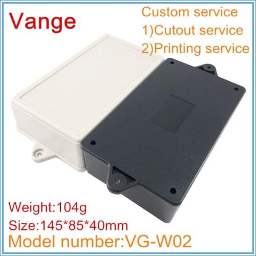 4pcs/lot electronic junction box ABS plastic material case enclosure diy 145*85*40mm wall-mounted for WIFI amplifier product