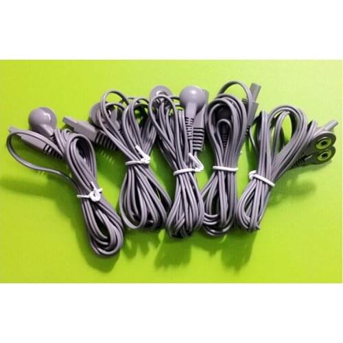 5pcs Yingdi cable & connectors assembly for button type electrodes