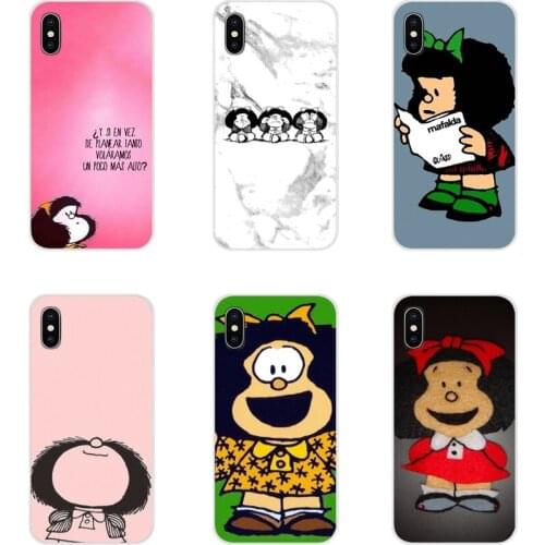 Accessories Phone Shell Covers For Samsung Galaxy S2 S3 S4 S5 Mini S6 S7 Edge S8 S9 S10E Lite Plus Cute Cartoon Girl Mafalda