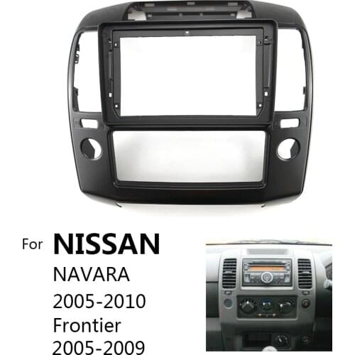 Car Radio Fascia For NISSAN NAVARA 2006-2012 Auto Stereo Plastic Panel Mounting Bezel Faceplate Dash Frame Kit