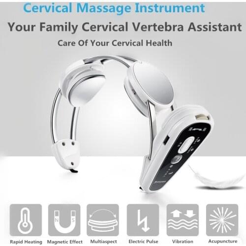 Wireless body Health care Infrared Heating Neck Massager electric Relax cervical treatment acupuncture stimulator therapy device