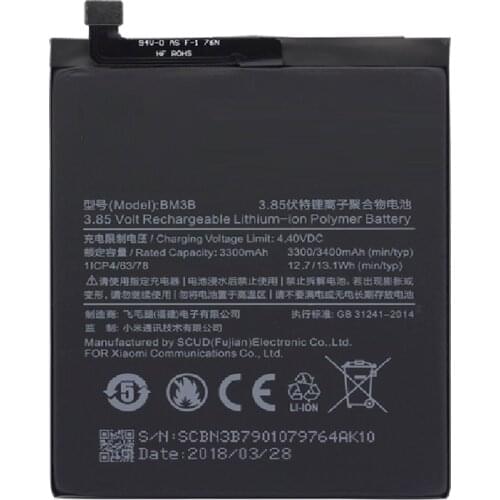 BM3B For Xiaomi MIX2 Replacement Battery 3300mAh High Capacity Phone Batteries+Tools