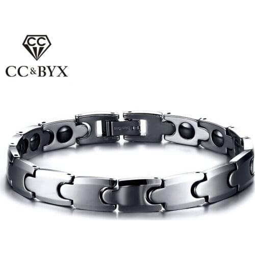 CC Lovers Bracelets For Women And Men Magnetic Health Tungsten Steel Bangles Jewelry Magnet Accessories Bijoux WBRM-001