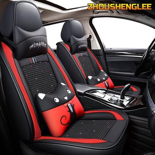 ZHOUSHENGLEE Ice Silk seat cover for bmw f10 f11 f20 f30 f31 f34 g30 auto accessories interior car-styling car seats protect