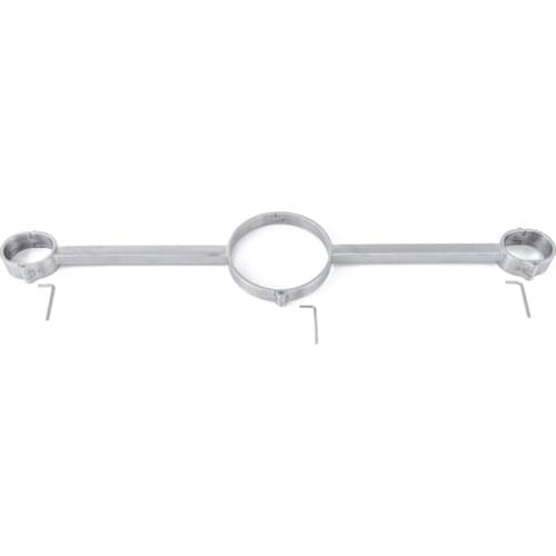 Stainless steel handcuff collar holder, screw open, hot-selling binding SM tools, adult games, large appliances