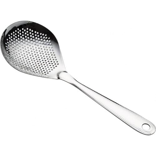 Colander Skimmer Sturdy Heat Insulation Fast Drain Stainless Steel Fine Food Strainer for Home Kitchen