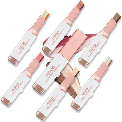 Gradient Double Colors Eyeshadow Pencil Waterproof Long-lasting Smooth Eye Shadow Stick Cheap Price Hotsale