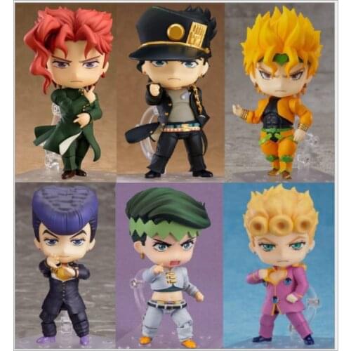 10cm JOJOs Bizarre Adventure Action Figure Toys Kujo Jotaro Dio Brando PVC Dolls For Kid Christmas Birthday Gift