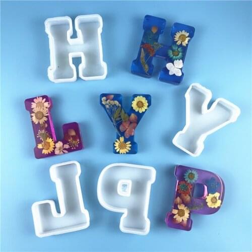 26 Letter Molds Big Size 11CM Alphabet Resin Pendant Crat DIY Crafts Epoxy Jewelry Making Tools Casting Tools Casting Molds