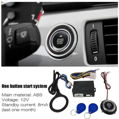 Car Engine Button Durable Portable Engine Start Stop Push Button Auto Ignition Starter for Improving Driving Safety