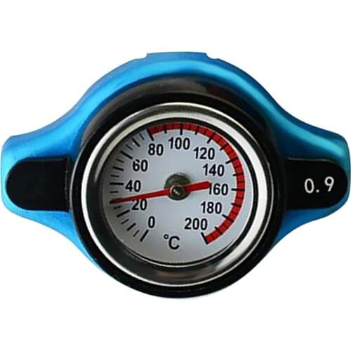 Racing Car Thermost Radiator Cap with Water Temp Gauge 0.9BAR