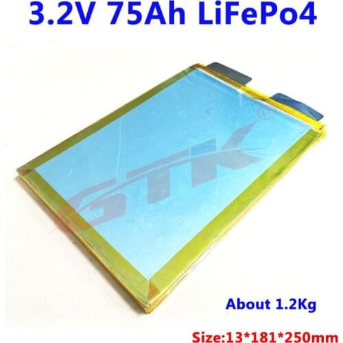 Lifepo4 3.2V 75Ah lithium battery for 12V 24V powerful Golf Carts Electric Folklifts Boats Electric Vehicles fast delivery