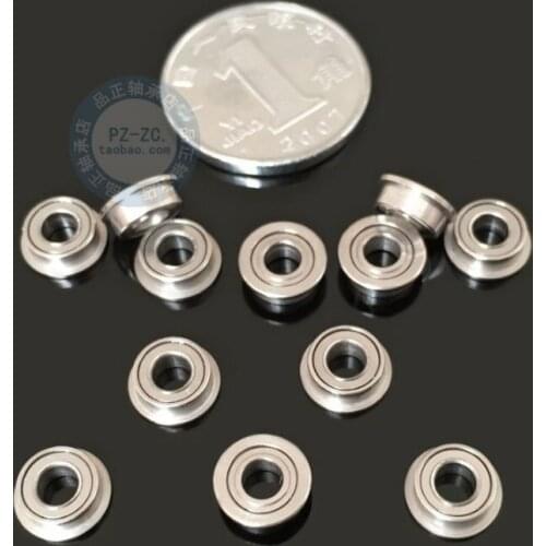 MF73ZZ Full ball Mini Flange ball bearing 3x7x2.5 mm 3x7x2 mm flanged Miniature Deep Groove Ball Bearing