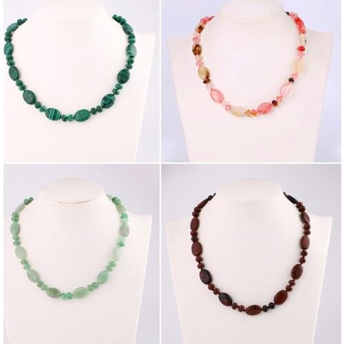 Fashion Women Natural Stone Necklace Statement Choker Bib Collar Boho Vintage Retro Jewelry For Women Gift Accessories Wholesale