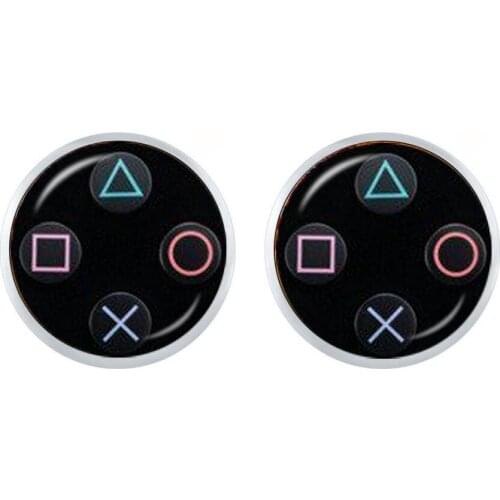 Fashion Video Game Controller Earrings Cool Gaming Gamer Jewelry Gift Retro Controller Gamepad Key Picture 12mm Stud Earrings