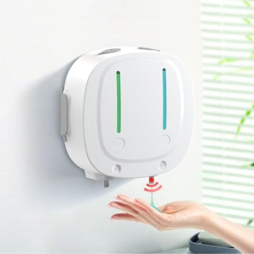 Wall-mounted Soap Dispenser 2-Chamber Hand Washing Automatic Induction Foam Infrared Smart Shampoo Shower Gel Bathroom Tools