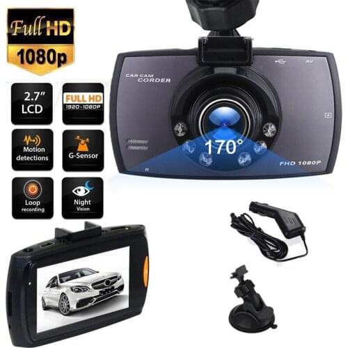 Night Vision High Definition Traffic Recorder Camera Hidden 2.7 Inch Dash Cam Car DVR 1080P Infrared Vehicle Monitoring Display