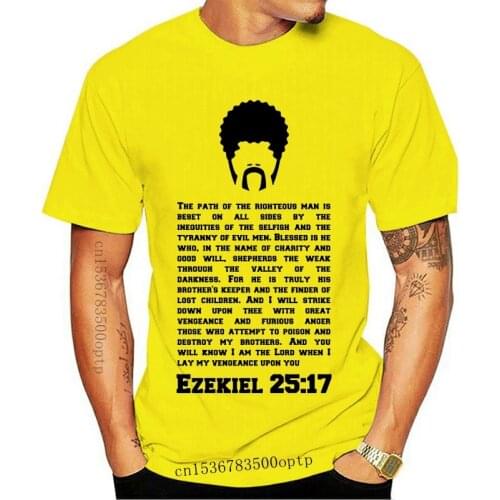 New Pulp Fiction Quentin Ezekiel 25 17 Shirt short sleeve cotton t-shirt women ond men(1)