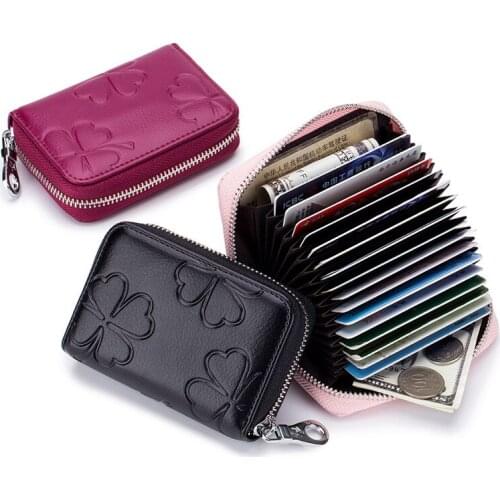 Latest Women Spilt Leather Wallet Female Zipper Purse High Quality Small Zipper Purses Card ID Holder Ladies Mini Wallets Clutch
