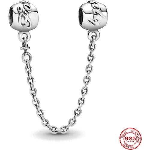 New Original Silver Color Family Forever Bead Fit European Pandora Charms Bracelet Bangles Diy Jewelry P593
