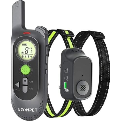 Dog Training Collar With Remote Waterproof Rechargeable Pet with LCD Display for All Size Anti Bark Collars