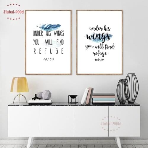 900d Posters and Prints Bible Verse Canvas Printings Poster Wall Pictures for Home Decoration Giclee Wall Decor CM012-1