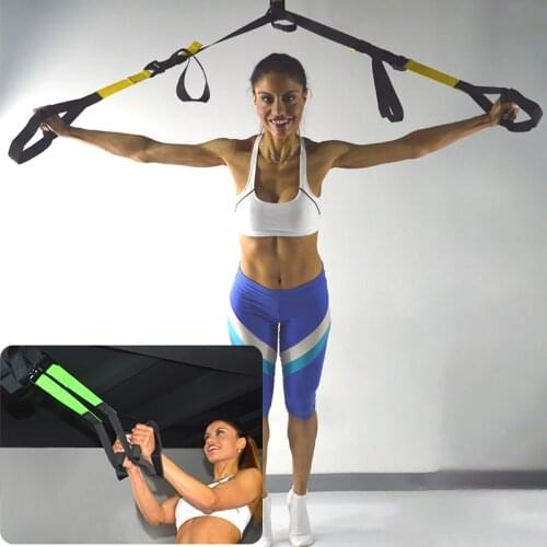 Hanging Training Belt Home Fitness Gym Equipment Suspension Training Strap Resistance Band Yoga Pull Rope Professional Edition