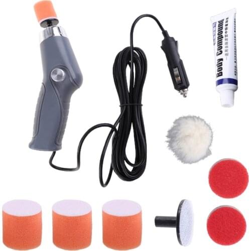 Portable Mini Car Scratch Polishers Electric Waxing Tool Sealing Glaze Grinding Polishing Machine With Leakage Protection
