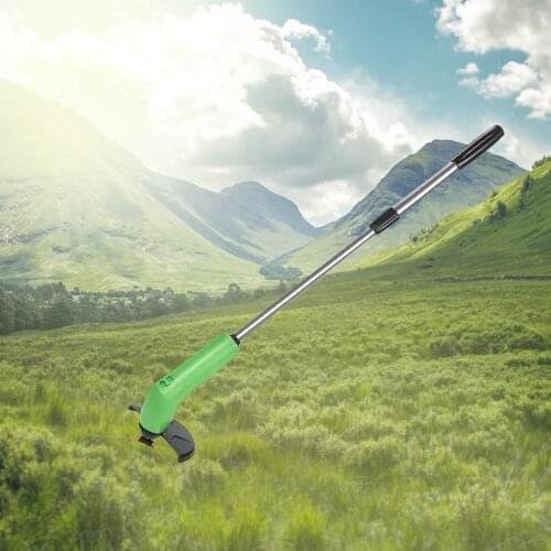 Portable Handheld Grass Trimmer Cordless Battery String Trimmer Edger Telescopic Trimming Tool for Home Garden Mini Lawn Mower