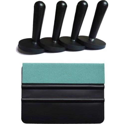 Professional Vinyl Sticker Film Magnet Holders Soft Suede Edge Squeegee Car Wrap Scraper Foil Applicator Auto Accessories K10A