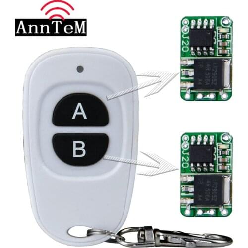 ANNTEM Dc3V3.7V5V6V9V12V relay power remote switch solar panel DIY wireless switch module Single circuit power on/off switch