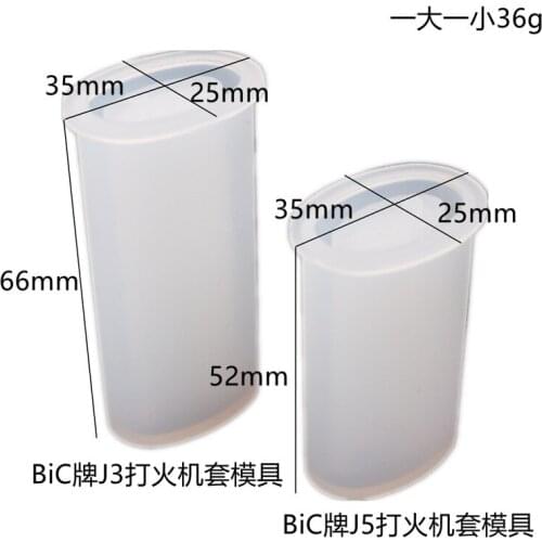 DIY Crystal Epoxy Resin Mold Lighter Protective Cover Mirror Silicone Mold For Resin