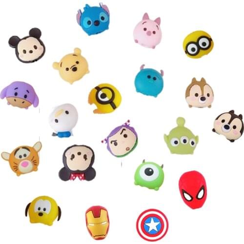 Disney Mickey Data Cable Protector Cartoon Silicone Phone Data Cable Power Cord Protective Cover for iPhone Charger Cable Cover