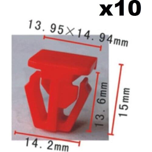 10pcs Nylon For Honda Series Body Side Moulding Clips / Door interior trim plate fixed buckle / Retainer Clips