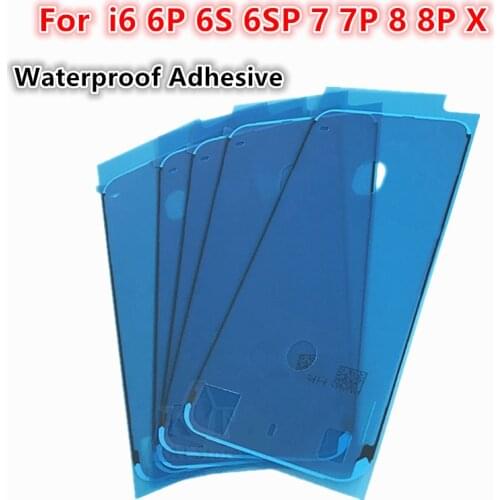 100Pcs 3M Waterproof Sticker For iPhone 6 6S 6SP 7 8 Plus Front Housing LCD Touch Screen Display Frame Bezel Tape Glue Adhesive