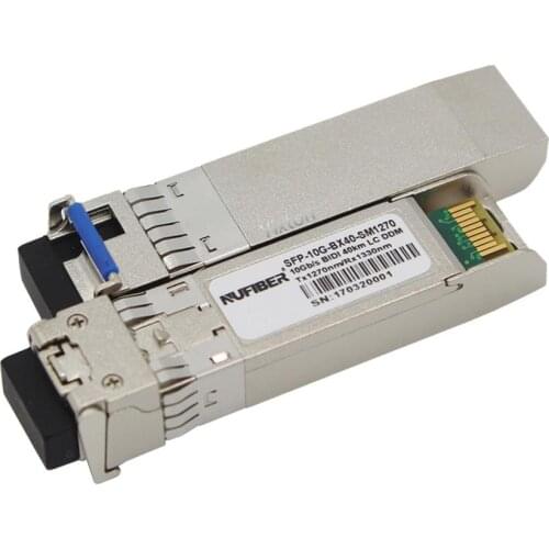 10G BIDI SM LC WDM SFP+ Module 1270/1330nm Single Mode 10-80KM Fiber Optic module Compatible with Cisco Switch