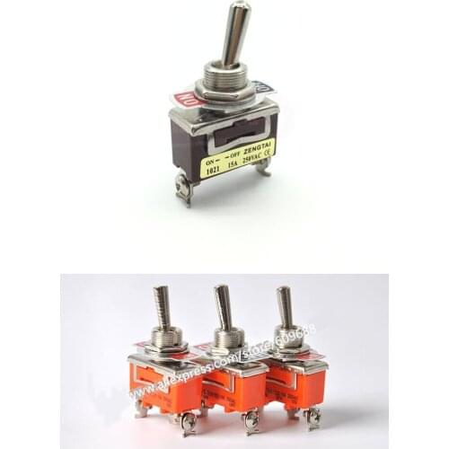 12mm 15A 250V Toggle switch 1021 1121 1122, 2 Pin 3 Pin toggle switch TEN1021 TEN1122 TEN1122
