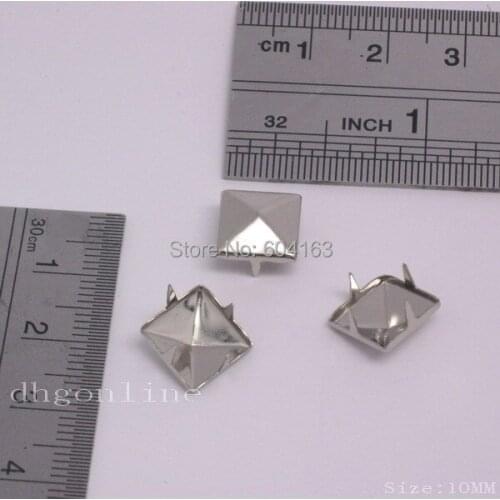 498 PCS 3/8'' 10mm Stud PYRAMID Biker Punk Rock Spot Nailhead leatherCraft Shoes Bag