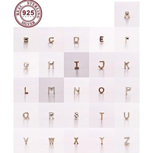 Authentic 925 Sterling Silver Beads Fashion English Letter Creative Beading Fit Original Pandora Bracelet For Women Diy Jewelry