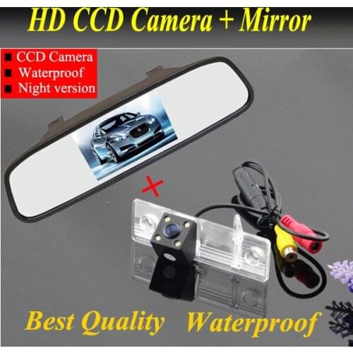 CCD HD Car Rear View Camera With 4.3 inch Car Rearview Mirror Monitor For Chevrolet Epica/Lova/Aveo/Captiva/Cruze/Lacetti