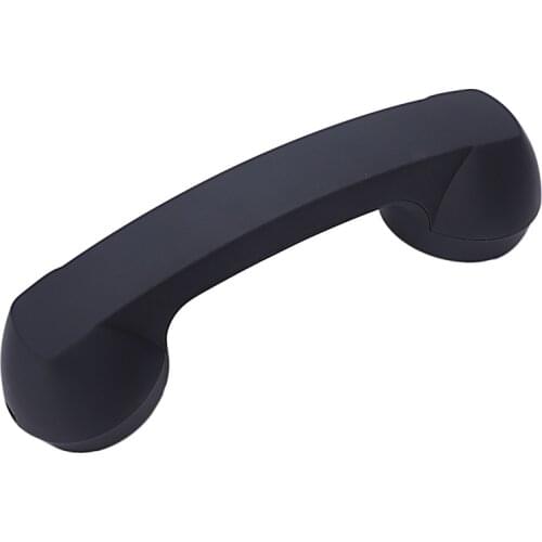 Bluetooth Mic Headphones Black Retro Phone Handset Mic Speaker Phone Call Receiver-Black