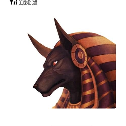 Tri Mishki WCS903 15x14cm ancient egypt LUIS ANUBIS car sticker PVC coloful Decals Motorcycle Accessories sticker