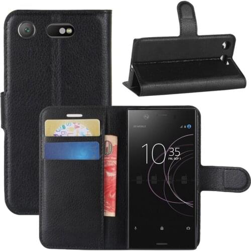 For Sony Xperia XZ1 Compact Case Flip Leather Phone Case For Sony Xperia XZ1 Compact Wallet Leather Stand Cover Filp Cases