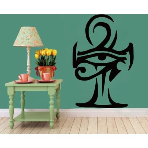 Egypt Decals Egyptian Ankh God Pharaoh Cat Wall Sticker Seth Ra Ankh Ancient Art Decor