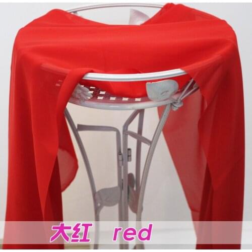 Red Chiffon Fabric Sheer Bridal Wedding Dress Lining Fabric Skirt 60" Wide 5 Yards Per lot Free Shipping