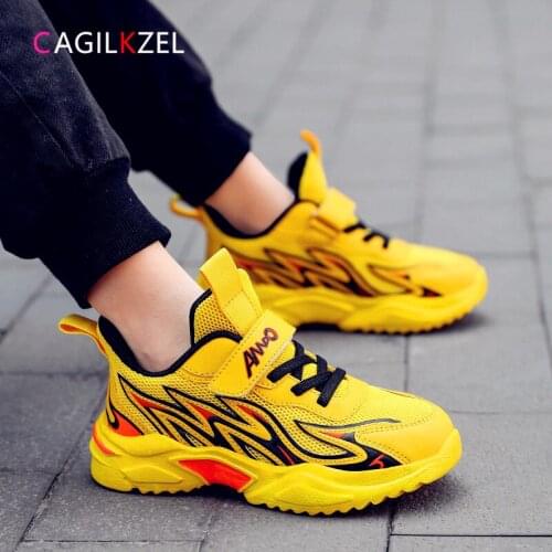 2021 Summer Children Shoes Lightweight Breathable Mesh Kids Sneakers Boys Fashion Casual Running Sports Shoes Chaussure Enfant