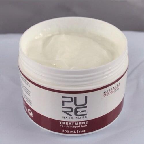 PURC 200ml Anti Frizz Hair Mask Deep Conditioner Restores Dry & Damaged Hair Moisturizing Hair Masque Restoration Hair Care